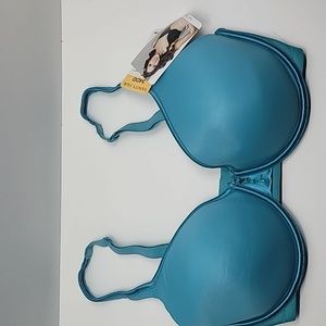 34DD Vanity Fair underwire bra color aqua blue style #75335 New with tags